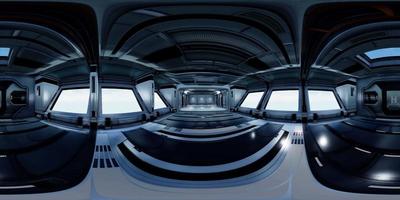 vr360 view of spaceship interior video