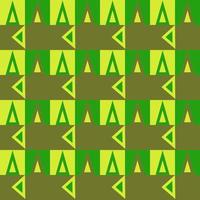 Green st Patric seamless pattern in checked background graphic shape style vector