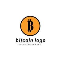 ilustración vectorial de bitcoin, moneda criptográfica, cadena de bloques. se adapta a pegatinas de bitcoin blockchain para web o impresión. logotipo de bitcoin. vector