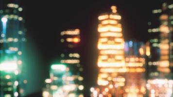 blurred abstract background lights cityscape view video