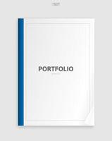 Book binder with empty cover for background. Template design for catalogue, portfolio, page presentation. Vector. vector