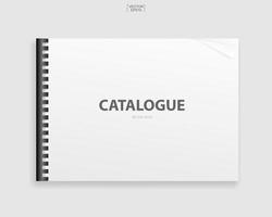 Book binder with empty cover for background. Template design for catalogue, portfolio, page presentation. Vector. vector