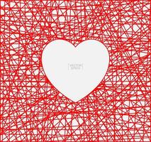 corazón abstracto para el día de san valentín. forma de corazón para tarjeta decorativa, sitio web, diseño de plantilla y postal. vector. vector