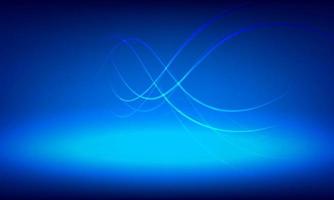 Illustration Vector design digital technology concept. Glowing wavy lines template with Blue background.