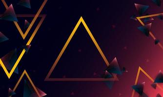 Abstract dark purple polygon triangles shape pattern on background. Illustration Vector design digital technology concept.