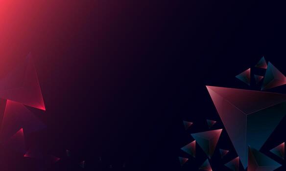 patrón de forma de triángulos de polígono púrpura oscuro abstracto en el fondo. concepto de tecnología digital de diseño vectorial de ilustración. vector