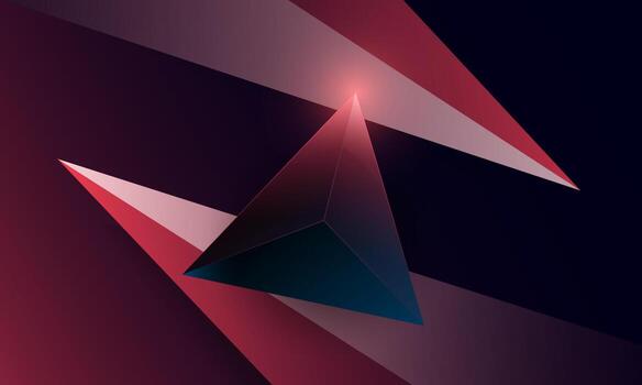 patrón de forma de triángulos de polígono púrpura oscuro abstracto en el fondo. concepto de tecnología digital de diseño vectorial de ilustración. vector