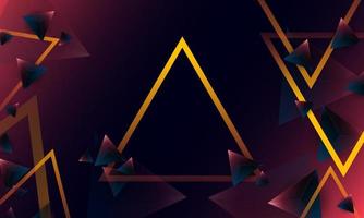 Abstract dark purple polygon triangles shape pattern on background. Illustration Vector design digital technology concept.