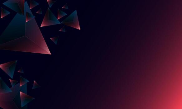 patrón de forma de triángulos de polígono púrpura oscuro abstracto en el fondo. concepto de tecnología digital de diseño vectorial de ilustración. vector