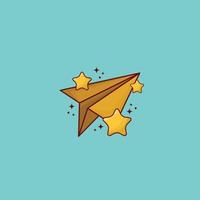 Paper Plane Creativity Freedom Idea Illustration Concept vector