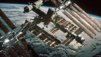 estación Espacial Internacional. elementos de esta imagen proporcionados por la nasa video