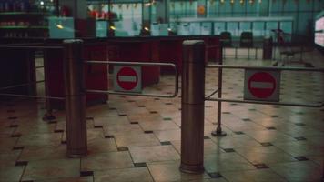 empty closed supermarket due covid-19 coronavirus epidemic video