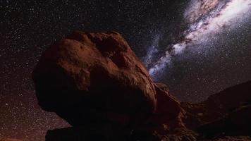 Vintergatan vid naturstensparken Grand Canyon video