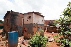 Planaltina Goias, Brazil, February 5, 2022 The Extremely Poor Housing Conditions in the city of Planaltina and throughout Brazil. photo