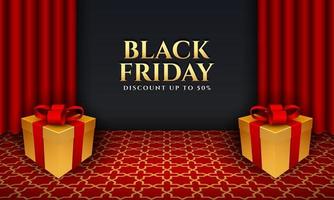 Black Friday Sale Background Design. vector