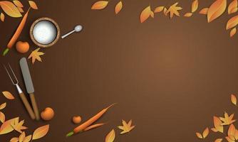 Thanksgiving Day Background Design. vector