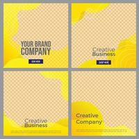 Social media post templates. Abstract background for promotion and advertisement vector