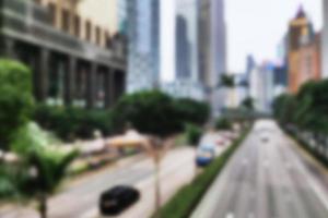 blurred montage urban building background. Defocused image photo