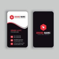 Vertical Business Card Free Vector