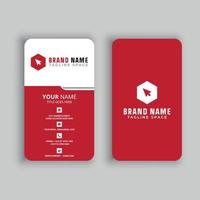 Vertical Business Card Free Vector