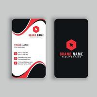 Vertical Business Card Free Vector