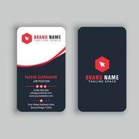 Vertical Business Card Free Vector