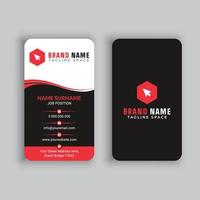 Vertical Business Card Free Vector