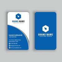 Vertical Business Card Free Vector