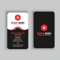 Vertical Business Card Free Vector