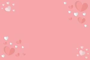 Valentines Day Background Heart Pattern vector