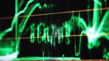 gráfico de clasificación de color o indicador de corrección de color rgb en el monitor foto