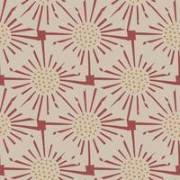 Seamless pattern abstract flowers on pink background. Vintage texture of plants for textile design. vector