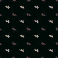 Triceratops seamless pattern. Children dino background. vector