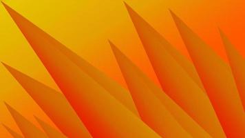 3d triangle abstract background in orange color wrap vector