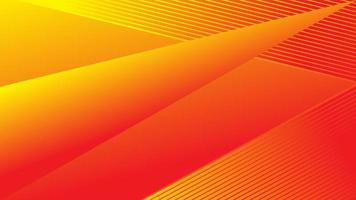 Abstract background of triangles and line pattern in gradient orange color wrap vector