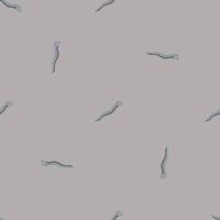 Minimalistic nature random seamless pattern with simple style worms shapes print. Grey background. vector