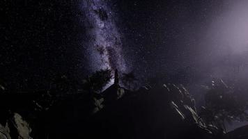 Milky Way Galaxy over Sandstone Canyon Walls photo