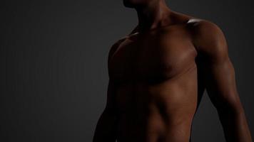 African American Male with bare chest photo