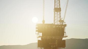 plataforma de perforación de petróleo foto