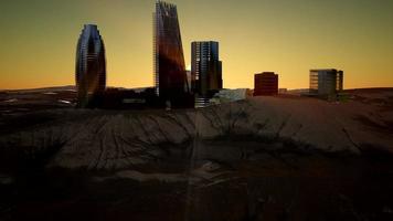 City Skyscrapes in Desert photo