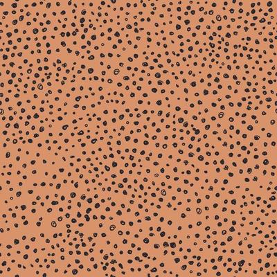 Creative hand drawn polka dot seamless pattern. Simple design