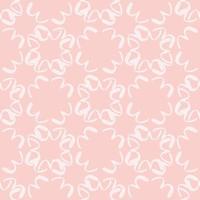 Pastel geometric pattern in light pink tones. White repeating elements. vector