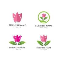 Lotus flowers illustration vector