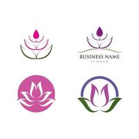 Lotus flowers illustration vector