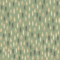 Little leaves silhouettes seamless pattern. Forest theme backdrop with soft green background. vector