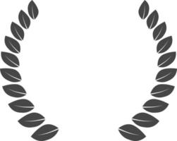 vector de plantilla de logotipo de símbolo de icono de hojas de laurel