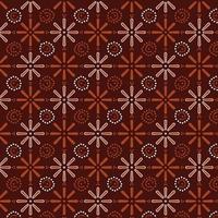 Flower Pattern. Indonesian Batik ethnic pattern design for background vector