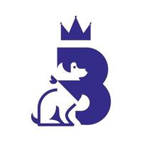 Letter B dog shelter logo design inspiration vector