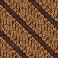 Yogyakarta batik pattern. Brown Javanese Pattern vector