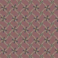 Javenese Flower Pattern. Indonesian Batik ethnic pattern design for background vector